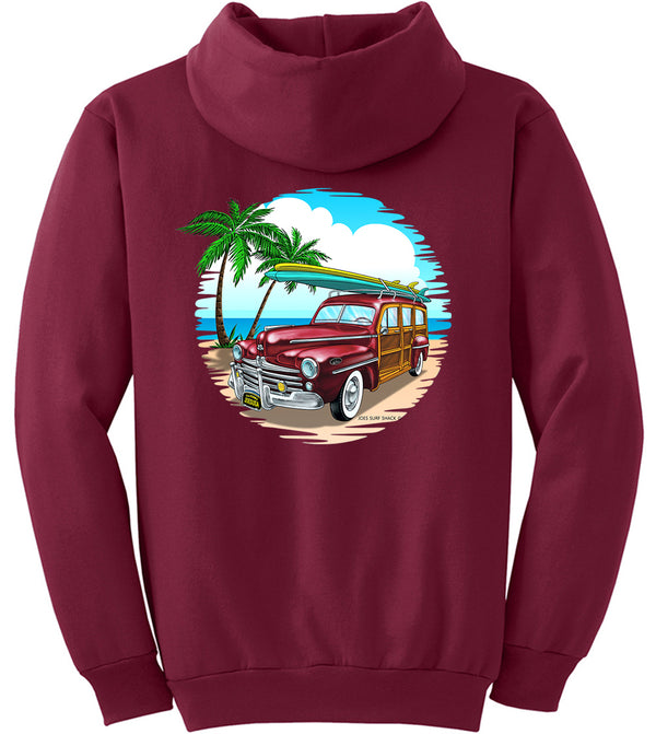 Joe's Surf Shop Beachside Woody Pullover Surf Hoodie