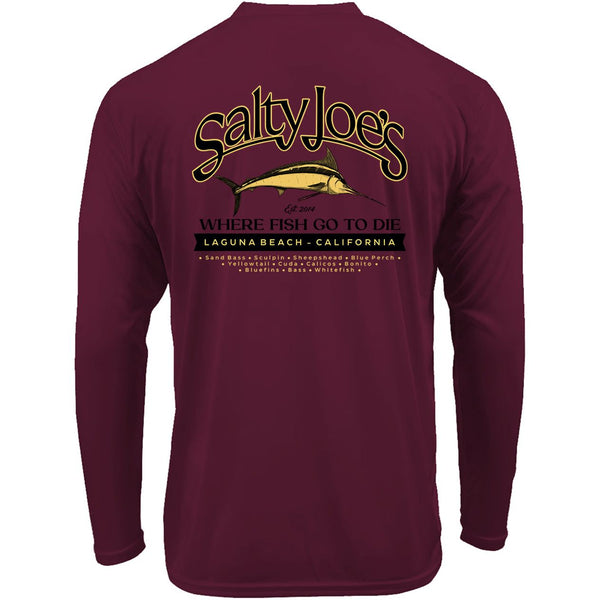 Salty Joe's Fish Count Long Sleeve Performance Shirt