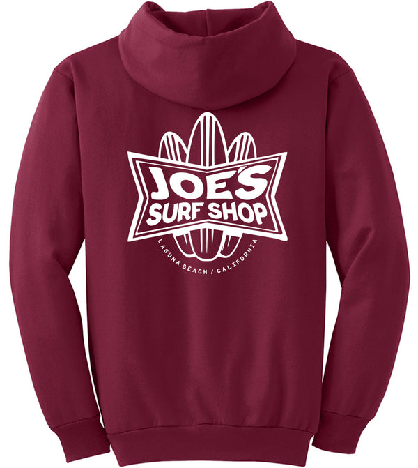 Joe's Surf Shop Surfboards Pullover Hoodie