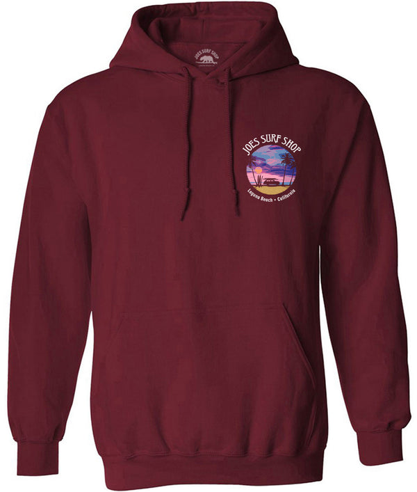 Joe's Surf Shop Wagon Silhouette Pullover Surf Hoodie