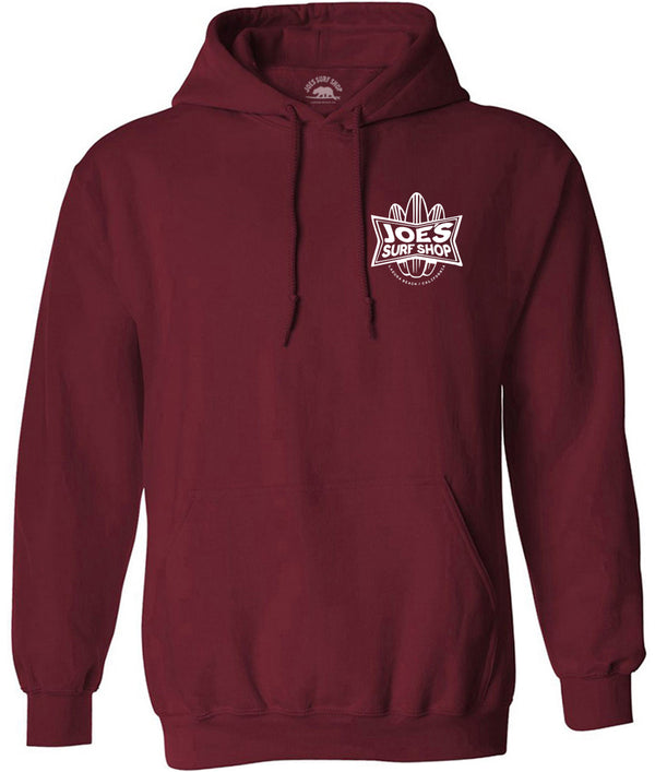 Joe's Surf Shop Surfboards Pullover Hoodie