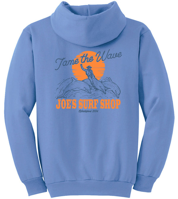 Joe's Surf Shop Diving Dolphins Pullover Surf Hoodie