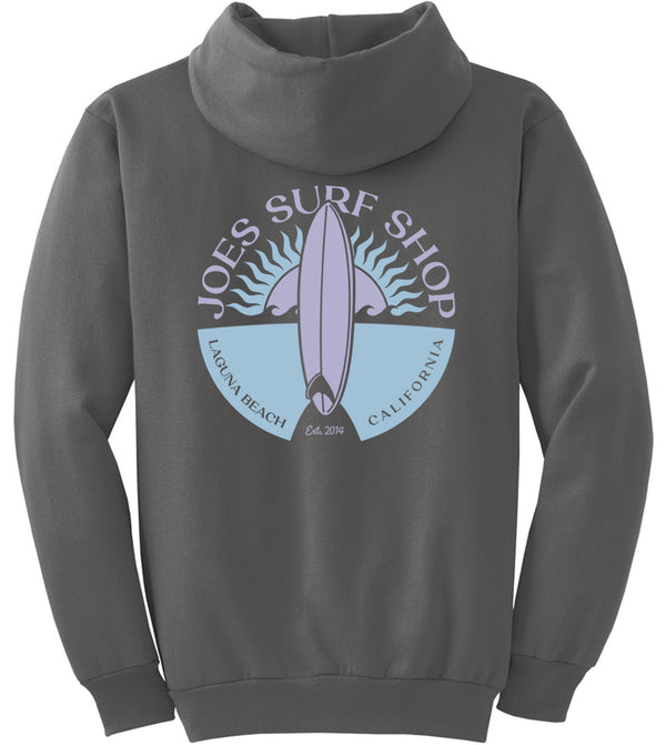 Joe's Surf Shop Sunset Scene Pullover Surf Hoodie