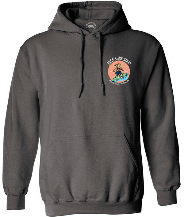 Joe's Surf Shop Teddy the Surfing Dog Pullover Surf Hoodie