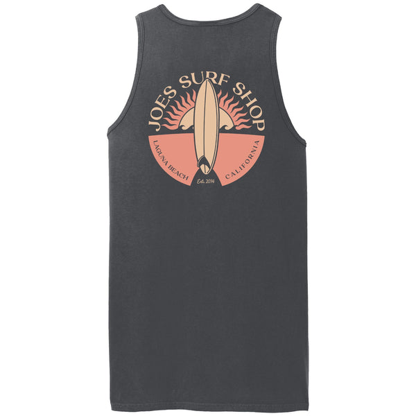 Joe's Surf Shop Sunset Scene Beach Wash® Garment-Dyed Tank Top