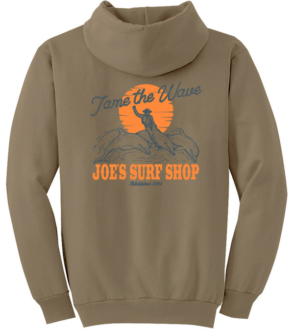 Joe's Surf Shop Diving Dolphins Pullover Surf Hoodie