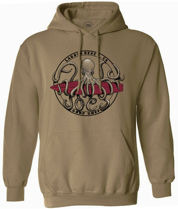 Joe's Surf Shop Octopus Meets Surfboard Hoodie