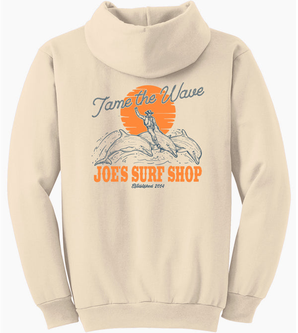 Joe's Surf Shop Diving Dolphins Pullover Surf Hoodie