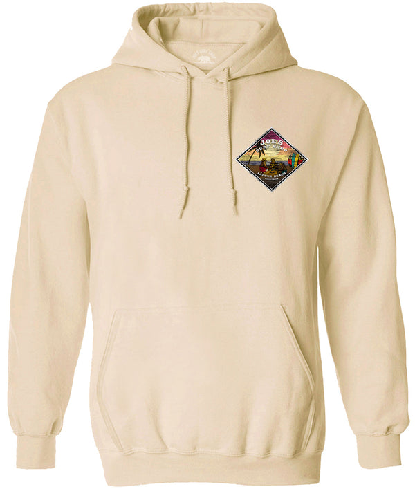 Joe's Surf Shop Three Bears on the Beach Pullover Surf Hoodie