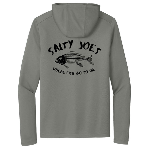 Salty Joe's "Where Fish Go To Die" Hooded Sun Shirt