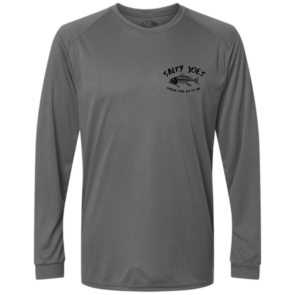 Salty Joe's "Where Fish Go To Die" Long Sleeve Performance Shirt