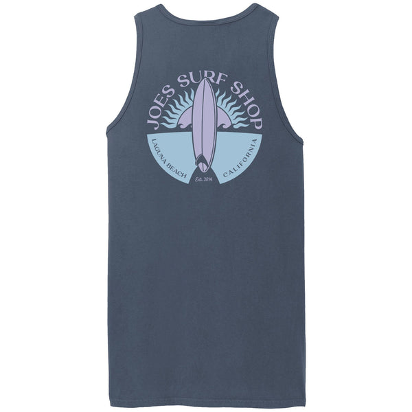 Joe's Surf Shop Sunset Scene Beach Wash® Garment-Dyed Tank Top