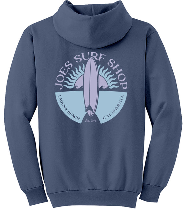 Joe's Surf Shop Sunset Scene Pullover Surf Hoodie