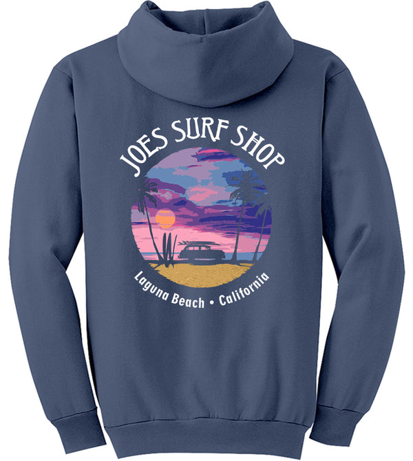 Joe's Surf Shop Wagon Silhouette Pullover Surf Hoodie