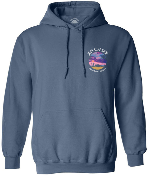 Joe's Surf Shop Wagon Silhouette Pullover Surf Hoodie