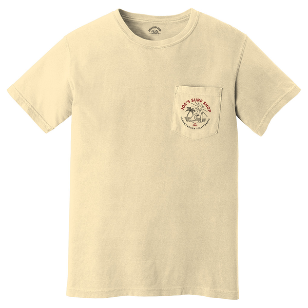 Joe's Surf Shop Beach Life Garment-Dyed Pocket Tee