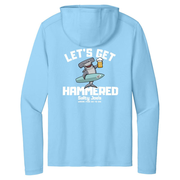 Salty Joe's Let's Get Hammered Hooded Sun Shirt