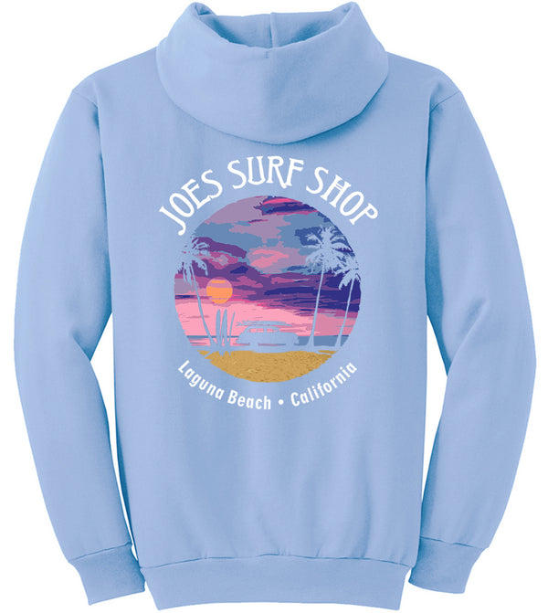 Joe's Surf Shop Wagon Silhouette Pullover Surf Hoodie