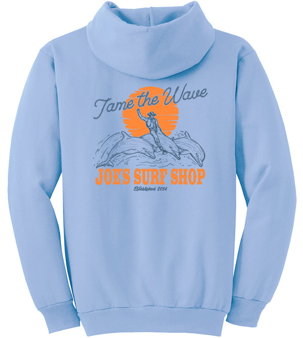 Joe's Surf Shop Diving Dolphins Pullover Surf Hoodie