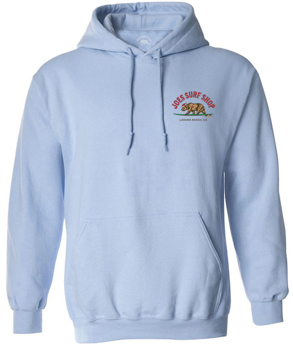 Joe's Surf Shop Christmas Surfing Bear Pullover Surf Hoodie