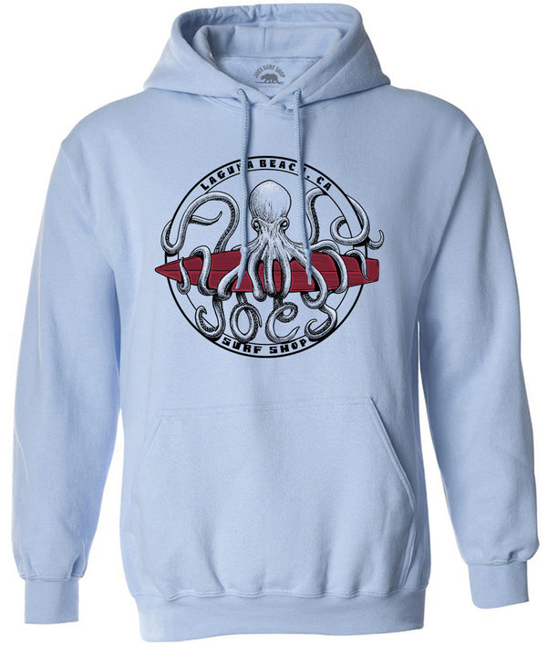 Joe's Surf Shop Octopus Meets Surfboard Hoodie