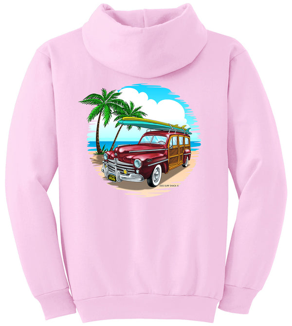 Joe's Surf Shop Beachside Woody Pullover Surf Hoodie