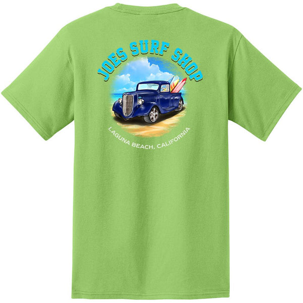 Joe's Surf Shop Surf Truck Heavyweight Pocket Tee