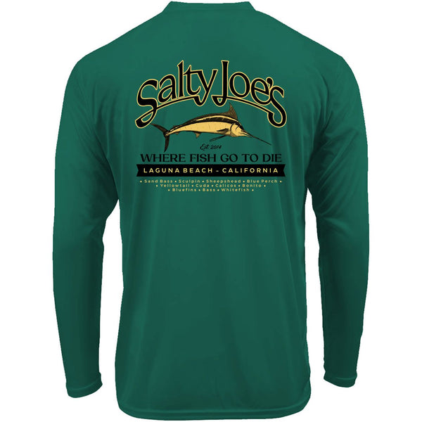 Salty Joe's Fish Count Long Sleeve Performance Shirt