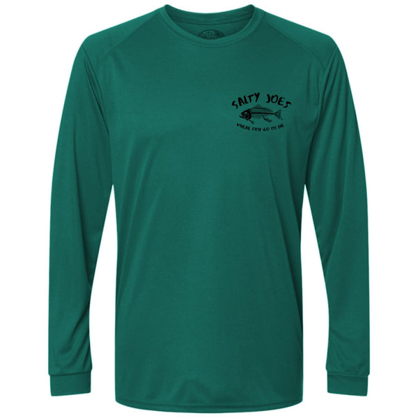 Salty Joe's "Where Fish Go To Die" Long Sleeve Performance Shirt