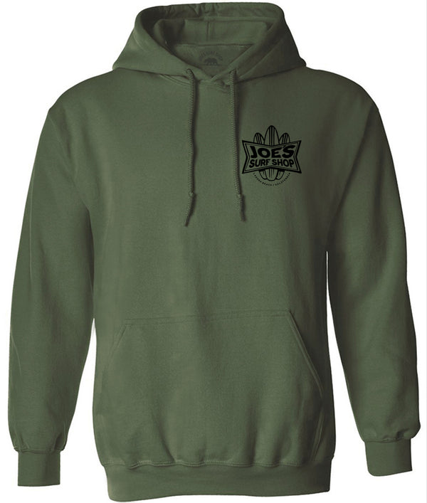 Joe's Surf Shop Surfboards Pullover Hoodie