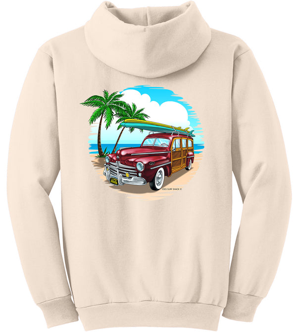 Joe's Surf Shop Beachside Woody Pullover Surf Hoodie