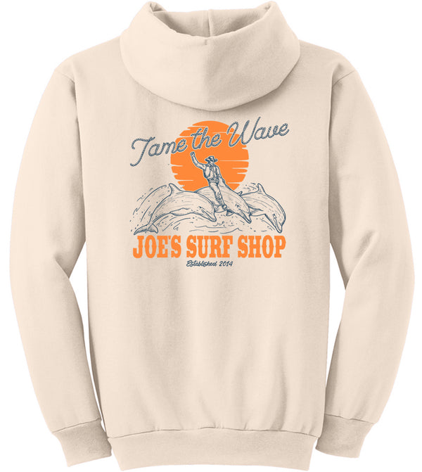 Joe's Surf Shop Diving Dolphins Pullover Surf Hoodie