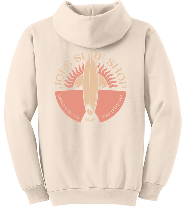 Joe's Surf Shop Sunset Scene Pullover Surf Hoodie