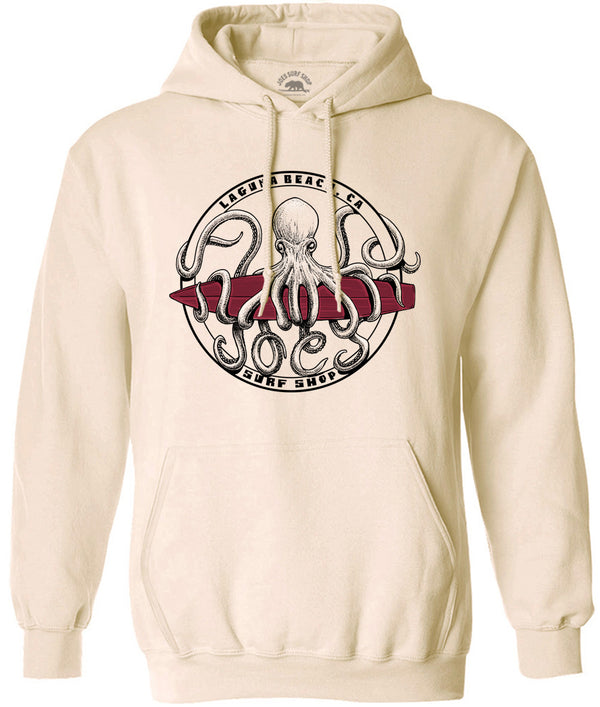 Joe's Surf Shop Octopus Meets Surfboard Hoodie