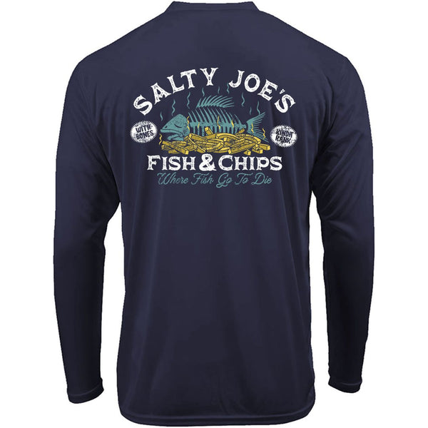 Salty Joe's Fish & Chips Long Sleeve Sun Shirt