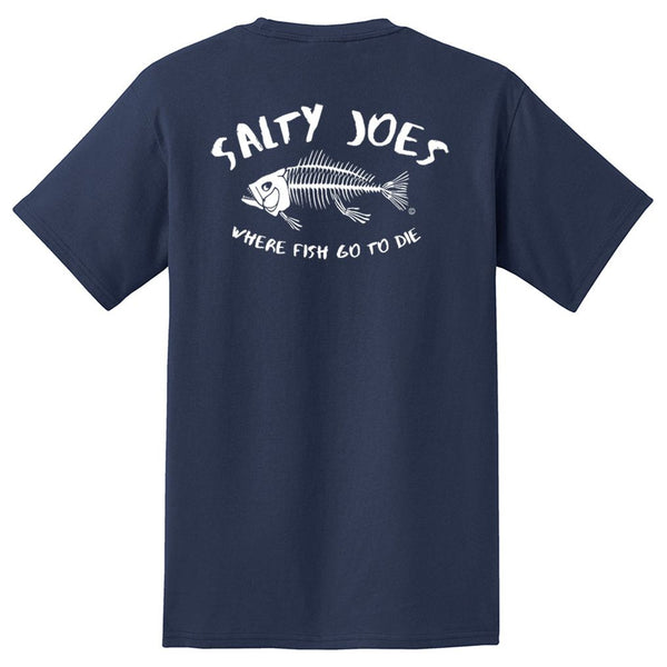 Salty Joe's "Where Fish Go To Die" Heavyweight Pocket Tee