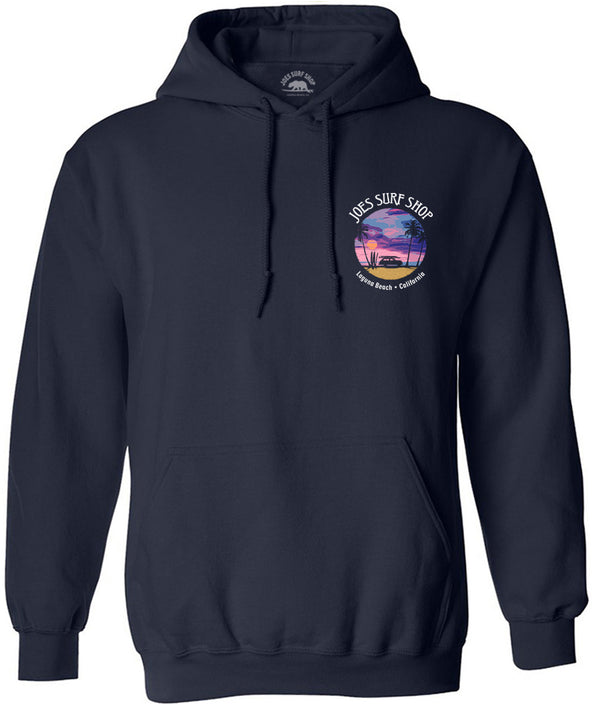 Joe's Surf Shop Wagon Silhouette Pullover Surf Hoodie