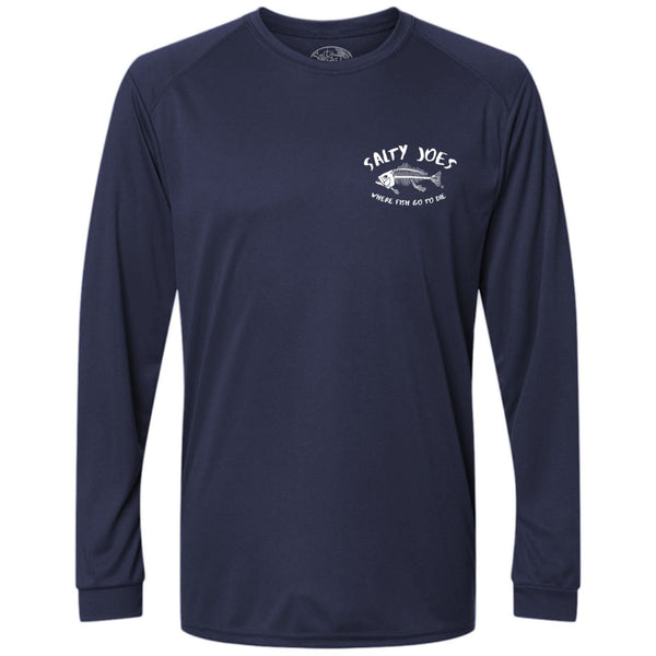 Salty Joe's "Where Fish Go To Die" Long Sleeve Performance Shirt