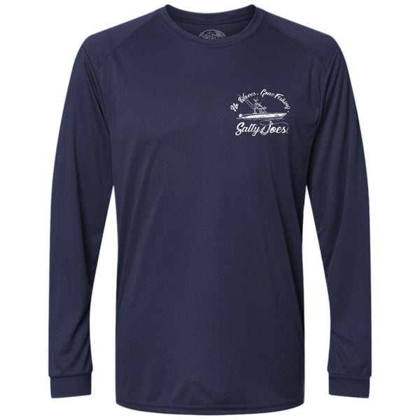 Salty Joe's Fishing Boat Long Sleeve Sun Shirt