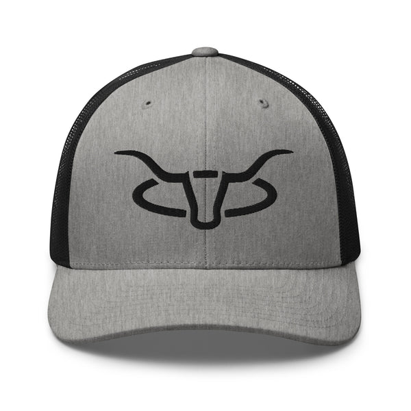 Cattle Creek Ranch Horns Logo Western Trucker Hat