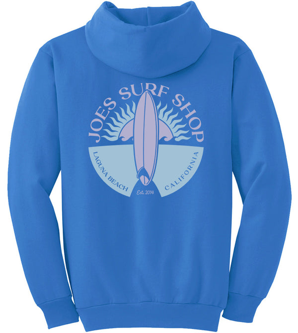 Joe's Surf Shop Sunset Scene Pullover Surf Hoodie