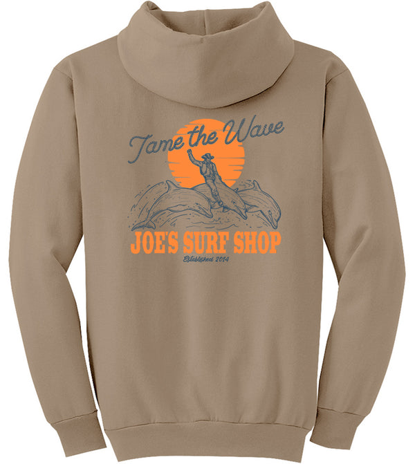 Joe's Surf Shop Diving Dolphins Pullover Surf Hoodie