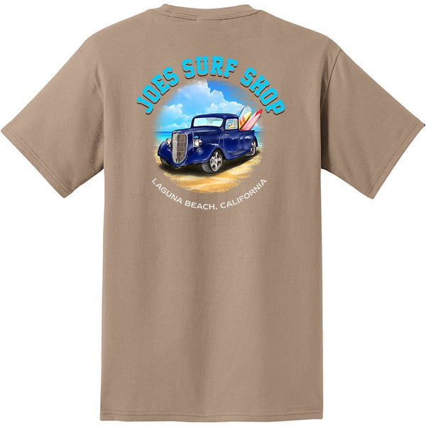 Joe's Surf Shop Surf Truck Heavyweight Pocket Tee