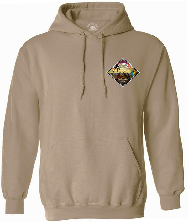 Joe's Surf Shop Three Bears on the Beach Pullover Surf Hoodie