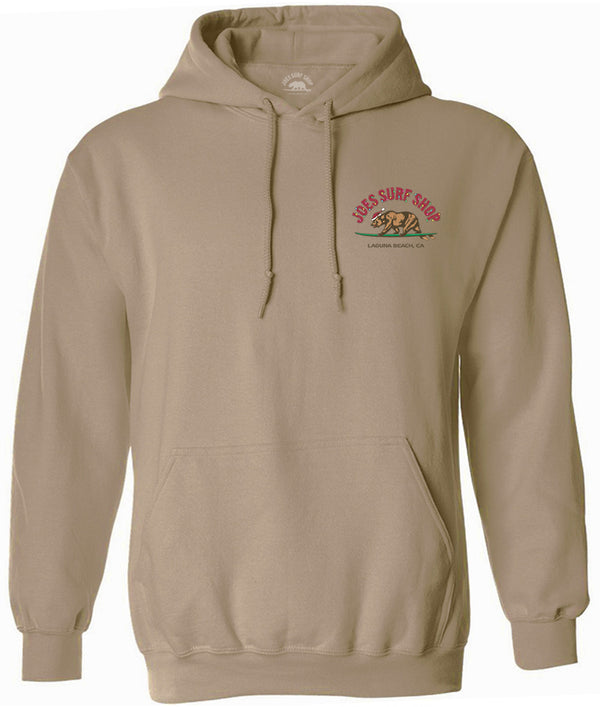 Joe's Surf Shop Christmas Surfing Bear Pullover Surf Hoodie