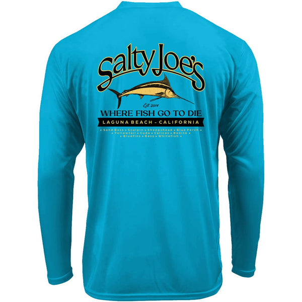 Salty Joe's Fish Count Long Sleeve Performance Shirt