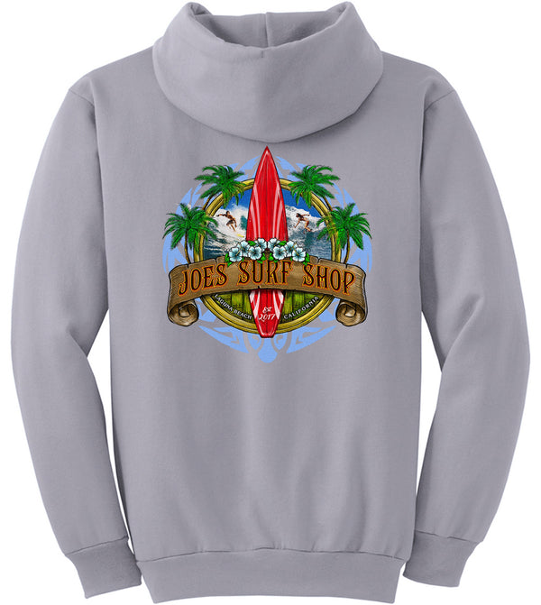 Joe's Surf Shop Longboard Pullover Surf Hoodie