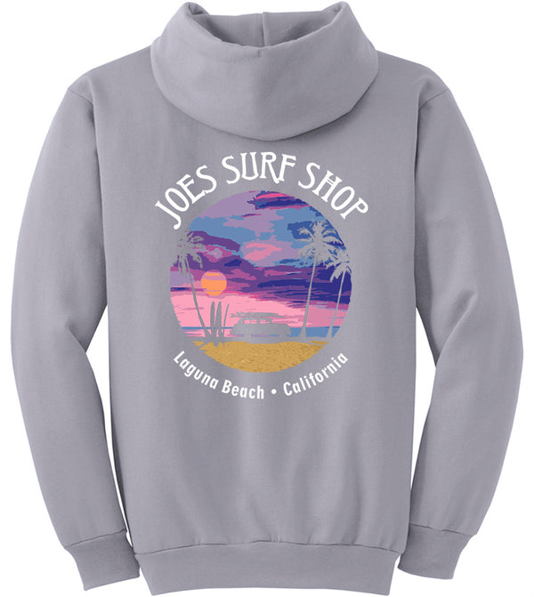 Joe's Surf Shop Wagon Silhouette Pullover Surf Hoodie