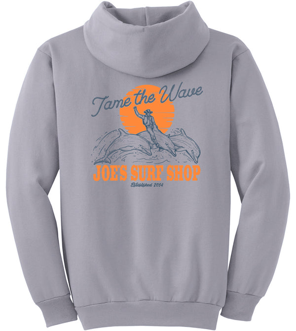 Joe's Surf Shop Diving Dolphins Pullover Surf Hoodie