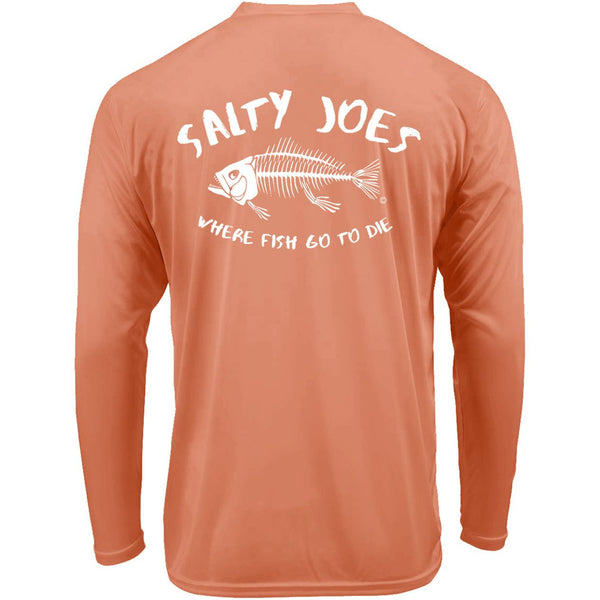 Salty Joe's "Where Fish Go To Die" Long Sleeve Performance Shirt